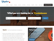 Tablet Screenshot of kumbakonam.yuplee.in